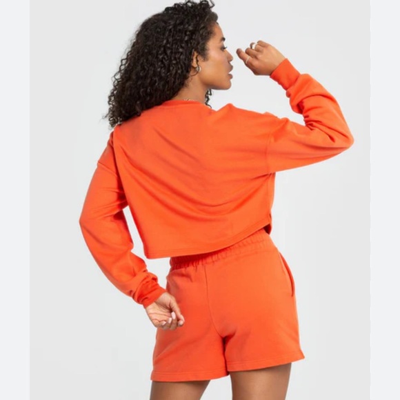 Women’s Best Sweaters - Women’s Best size large orange cropped sweatshirt.